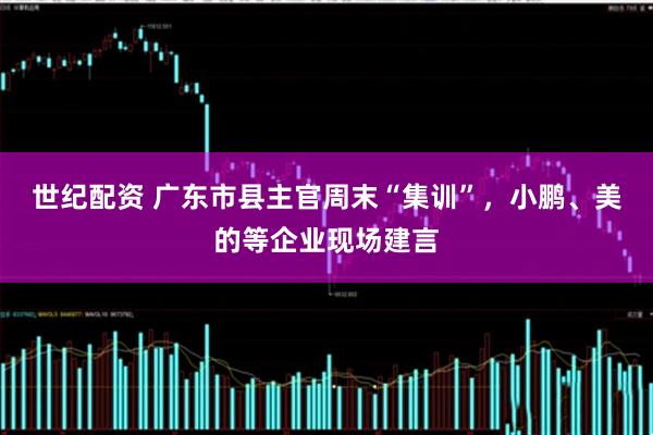 世纪配资 广东市县主官周末“集训”，小鹏、美的等企业现场建言