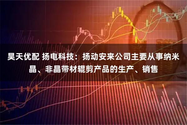 昊天优配 扬电科技：扬动安来公司主要从事纳米晶、非晶带材辊剪产品的生产、销售